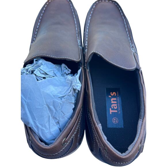 Tansmith leather men’s size 12 loafers style Diego 357002- NIB - Picture 2 of 4